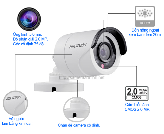 Camera Hikvision Ds Ce D T Ir Kamera